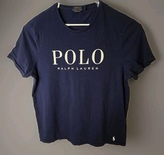 Polo Ralph Lauren Logo Pony T-Shirt Mens L Large Spellout Custom Slim Fit Tee