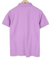 GANT Contrast Collar Pique SS Rugger Men T-Shirt M Lilac Polo Logo *