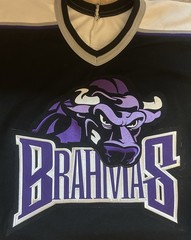 Fort Worth Brahmas Dangle Hockey Jersey Men’s Size Large Stitched