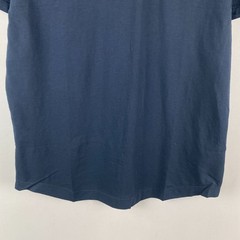 Buck Mason Curved Hem Pima T Shirt Mens Medium Ink Blue Short Sleeve Crew Neck