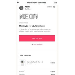 2020 Neon Parasite Official Merchandise Promo T-shirt Bong Joon Ho