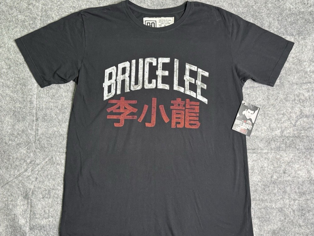 Roots Of Fight Bruce Lee Black T-Shirt Jeet Kune Do Martial Arts Men Size XL NEW