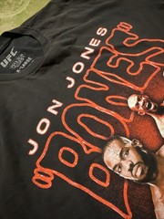 XL Jon Bones Jones UFC Fighting MMA Boxing Black Shirt GOAT Streetwear