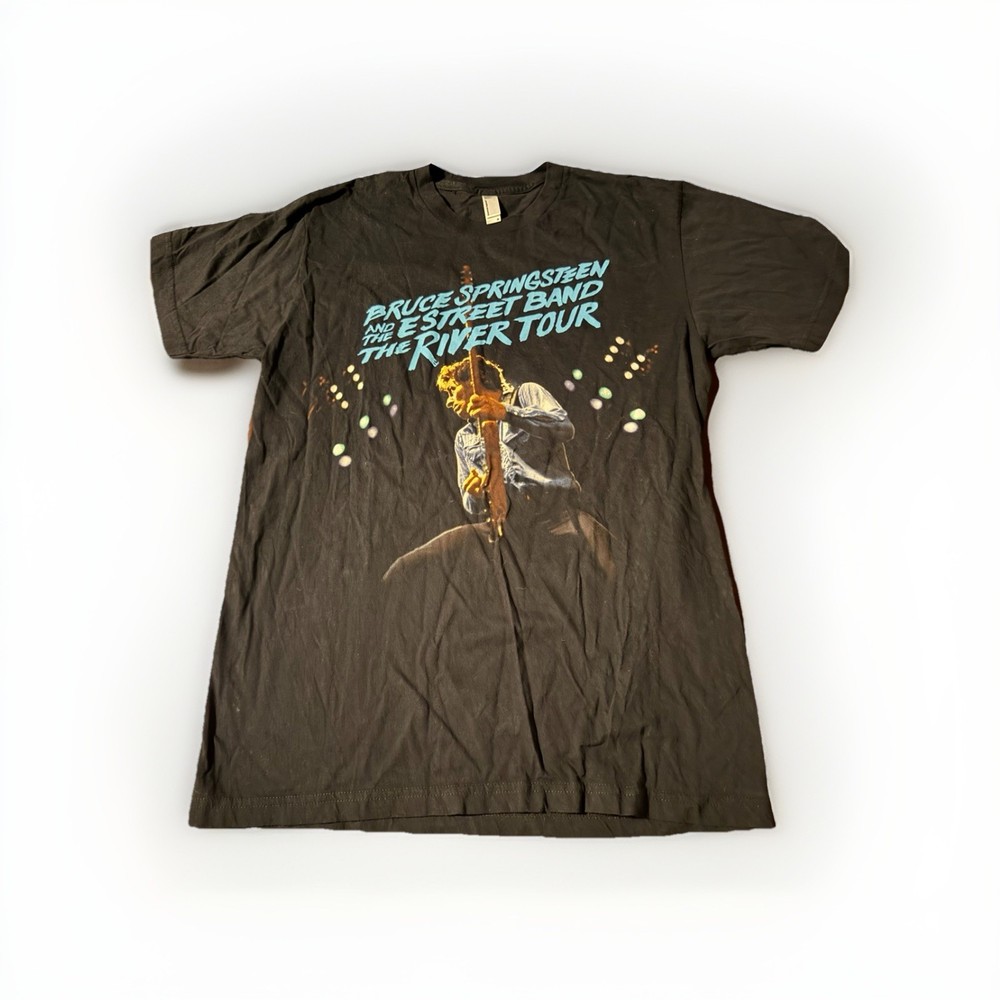Bruce Springsteen & The E Street Band Concert Tour T Size M Black 2 Sided Tee
