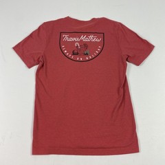 TravisMathew Shirt Mens Medium Red Always On Holiday Golf Christmas Graphic