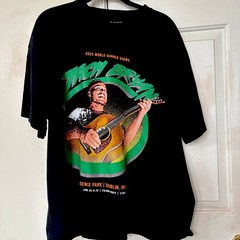 Official 2025 Zach Bryan Tour T-Shirt Huntington WV Black Cotton Size Large L