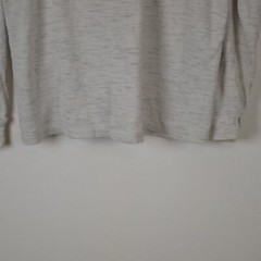 Rown Henley Shirt Mens M Long Sleeve Pullover High Low Hem Stretch Gray Shirt