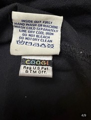 Vintage Coogi 1969 Black Long Sleeve Crew Neck Pocket Knit Cotton Shirt Men’s XL