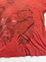 Vintage Zion Rootswear Bob Marley Shirt Size 2XL Red Guitar Reggae Band Music