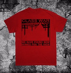 Class War shirt Political Punk Nausea Anarchy Human Liberation Rights Crass Doom