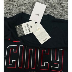 Nike Cincinnati Reds MLB India 6 Mens Small Black City Connect Cincy Shirt NWT