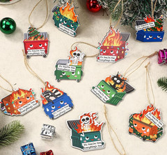 Dumpster Fire Ornaments Christmas EMS Nurse Friend Coworker Friends 50 PCS Gifts