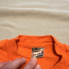 Boy Scouts of America Tiger Cub Vintage 90s Orange Large V-Neck Tee