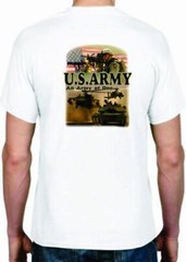 Adult DryBlend® T-Shirt – ( US ARMY – AMERICAN PRIDE / MILITARY )