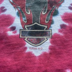 Vintage Harley Davidson Tie Dyed “PARADISE” Tigard, Oregon T-Shirt Size X-Large