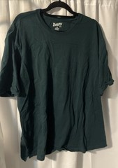 Duluth Shirt Mens XL Soild Hunter Green Crew Neck Relaxed fit Longtail casual