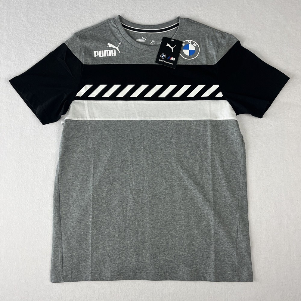 PUMA X BMW Motorsports MMS SDS GRAY T SHIRT 531179-03 SIZE MEDIUM NEW NWT