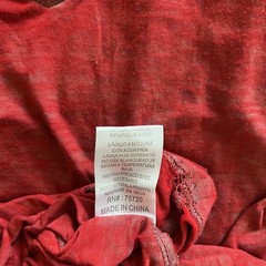 Buckle Black Men’s Red V-Neck T-Shirt XXL Short Sleeve Casual Cotton Blend