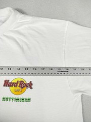 Vintage Hard Rock Cafe Nottingham Shirt Mens Large White Archer Graphic Tee UK