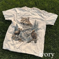 Cougar Mountain Wildlife Graphic Comfort Tee Shirt Nature Animal