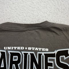 United States Marines Shirt Mens Large L Gray First To Fight Military
