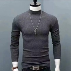 Sweatwear Mens Anti-pilling High Quality Knitted Turtlene Sweater Slim Fit Lon