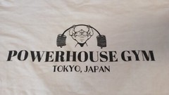 Vintage Powerhouse Gym Tokyo Japan Lamborghini Weight Lifting Tee Shirt White