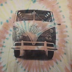 Volkswagen T-shirt Mens 2XL Tie Dye Official VW Bus Rare