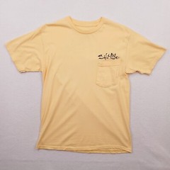 Salt Life Shirt Mens Medium Yellow Blue Crab Brew Beer Outdoor Beach