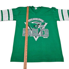 Vintage 80s 90s Philadelphia Eagles T Shirt Vtg Kelly Green Single Stitch USA XL