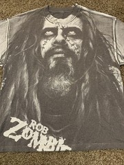 Vintage Rob Zombie Big Face Graphic All Over Print T-shirt Size XXL