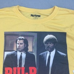 Pulp Fiction Miramax Shirt Mens XL Yellow Long Sleeves Lightweight Tee NWT