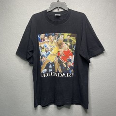 Legendary Graphic T-Shirt Basketball Legends Kobe MJ Black Pro Athletic Mens XL
