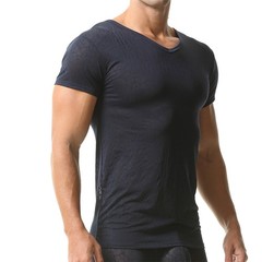 Men’s Breathable Short Sleeve T-shirts Ultra-thin Stretchy Daily Undershirt Tops