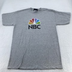 NBC Experience Store Shirt Mens Medium Gray Logo Crewneck Tee T-Shirt Classic TV