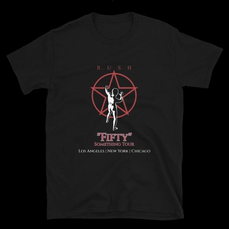 RUSH Fifty Tour 2026 North American Tour Locations Rock Band T-shirt