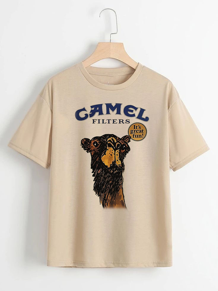 It’s Great Fun Camel T-shirt S-234XL Unisex Cotton One Side KY131