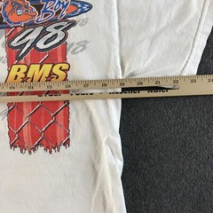 VTG 1998 Bad Boy Racing Shirt Mens Medium White Batesville Arkansas Cars #6255