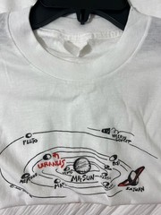 Vintage 1986 John Lund Uranus Where Farts Come From Solar System T-Shirt