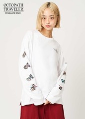 [Graniph] Bravely Default / Octopath Traveler Eight Travelers White Long Sleeve