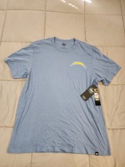 ’47® (Men’s XL) LA Chargers™ Back to Back Franklin T-Shirt in Cadet Blue