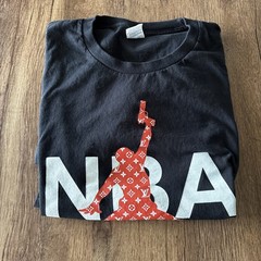 NBA YoungBoy Never Broke Again Men’s T-Shirt Sz L Headgear Classic Jump Man Logo