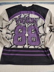 Marvel Venom The Lethal Protector 88 Long Sleeve Hockey Jersey Men’s Small