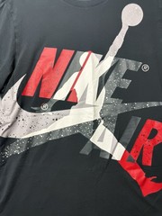 Nike Michael Jordan Jumpman TShirt Sz. L Classic Logo Cement Red Black Big Print