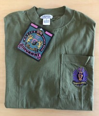 Giovanni L’uomo Men’s Size Small Olive Green Short Sleeve Embroidered T-shirt