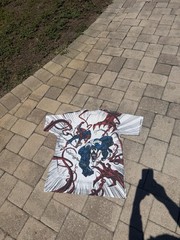 Vintage 1993 Marvel Comics Venom shirt, Single stitch, flaws shown in pictureS