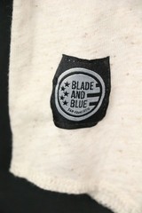 Blade + Blue Made in USA Raglan 3/4 Sleeve Henley Shirt Tri-Blend Mens XL