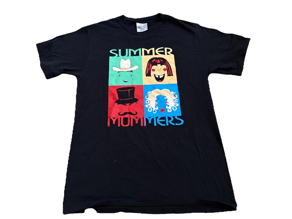 Port And Company Summer Mummers Black T-shirt Adult Small Theatre Festival