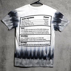 Chinatown Market Shirt Men Medium White Gray Tie Dye Stress Relief Puff Print