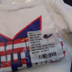 “America” T-Shirt – Avon Products – Adult Size XXL (50-52) – Patriotic – NEW